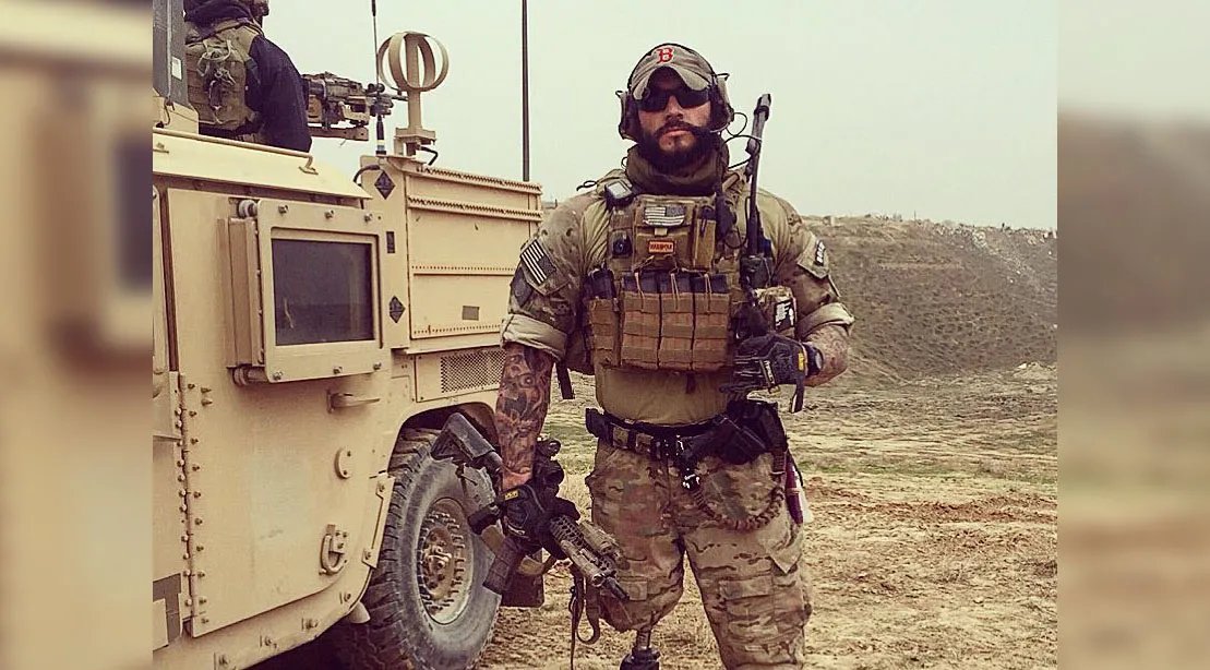 Nick Lavery battle ready in Afghanistan