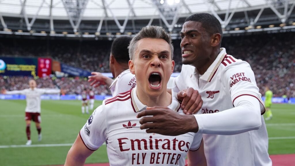 Arsenal hold their nerve and are on the brink of the Premier League title