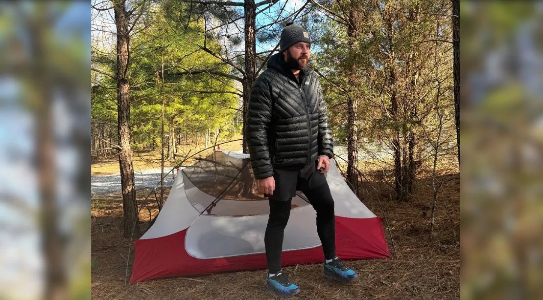 Country Singer Nate Smith camping