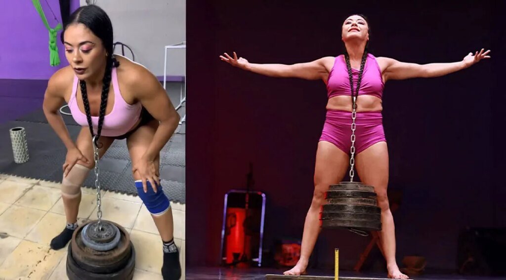Diana Batres Sets Shocking Guinness World Record by Lifting 166 Pounds With Her Hair