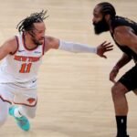 Knicks flip script, exploit James Harden to spark Game 1 rally