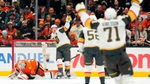 Marner delivers again as Golden Knights finish off Ducks in 6