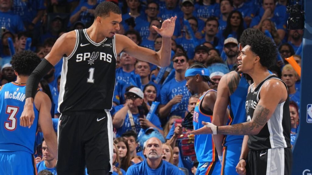 Wembanyama explodes for 41 as Spurs stun Thunder in Game 1