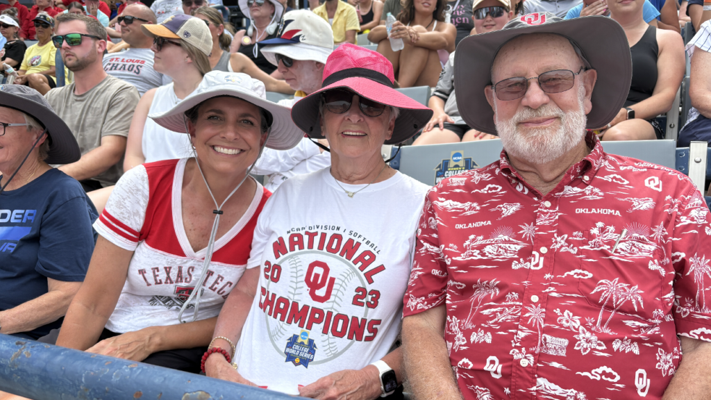 What are Oklahoma fans doing at a Women's College World Series without Oklahoma?