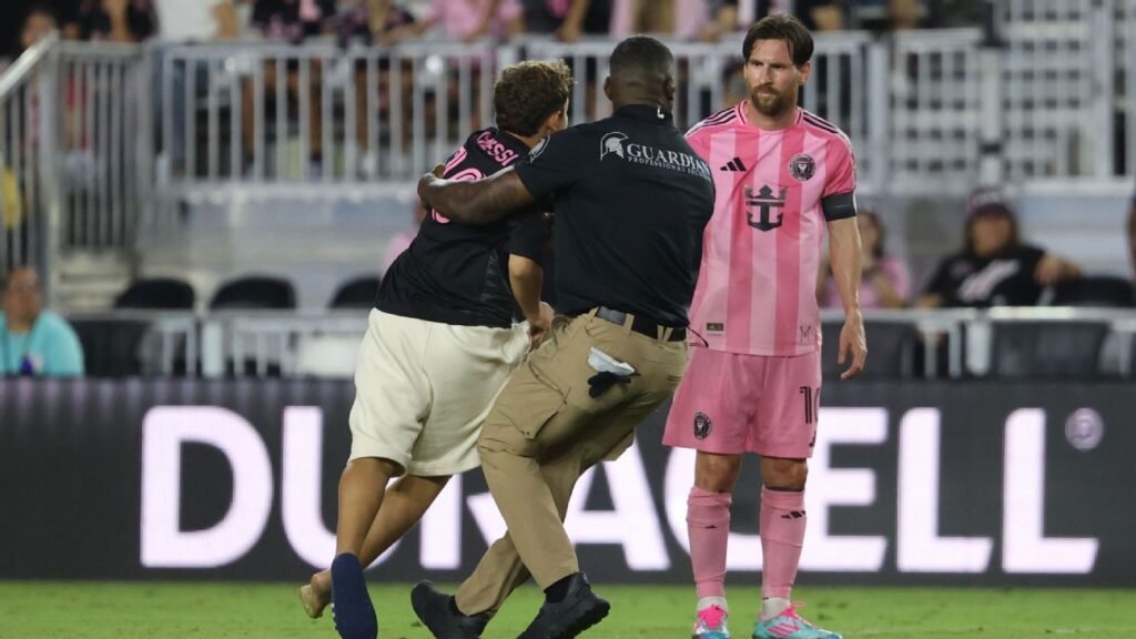 Wherever Messi goes, pitch invaders and chaos tend to follow