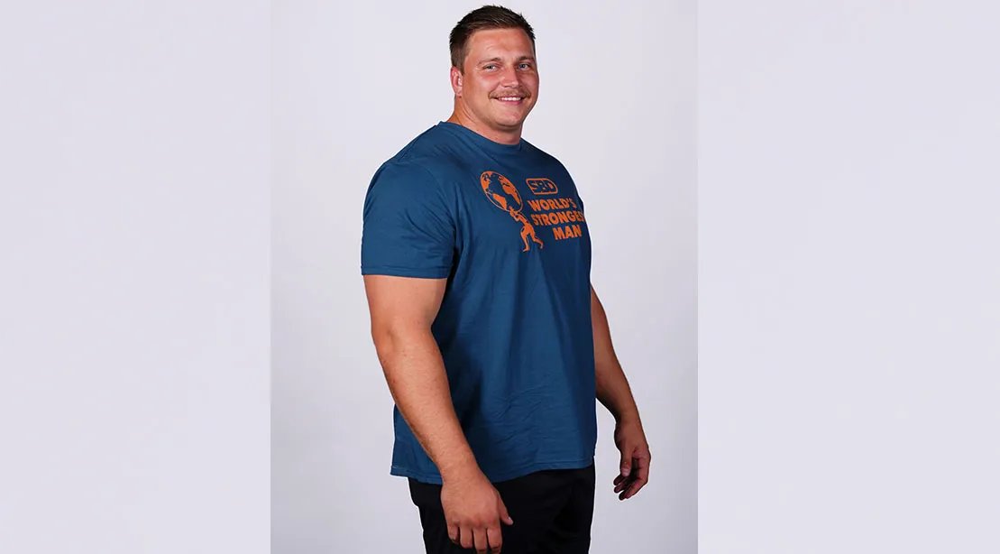 World's Strongest Man Rayno Nel side profile shot