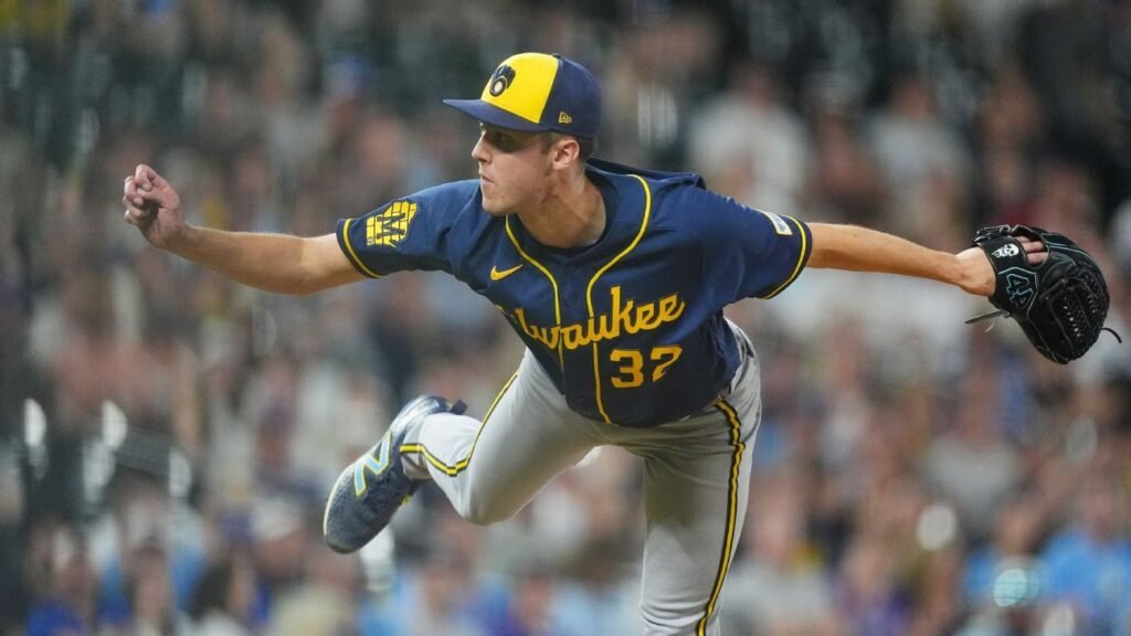 Brewers' Misiorowski throws 103.7 mph pitch to set starter record
