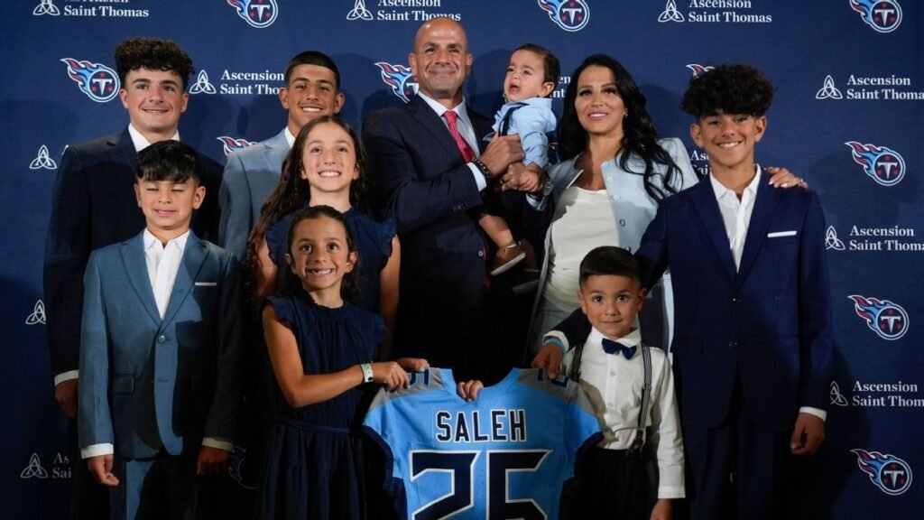 How Titans' Saleh is living father's dream as an NFL coach