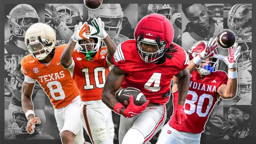 Ranking top 10 receivers in college football for 2026
