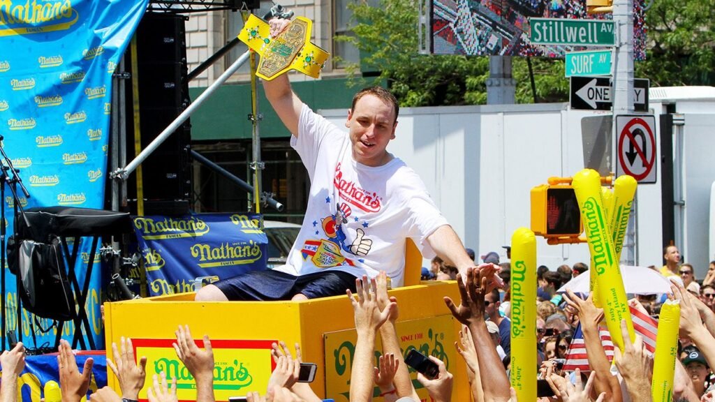 Joey Chestnut's hot dog dominance by the numbers